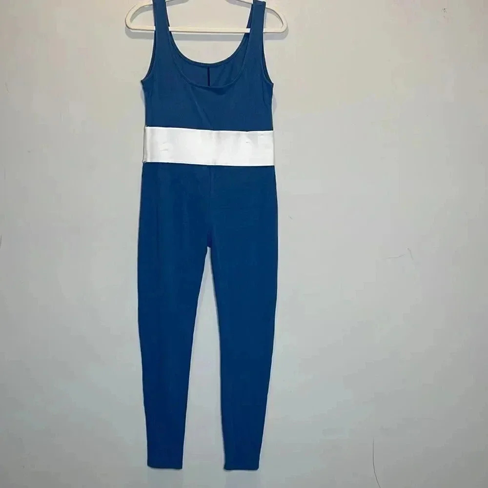 Everyone sucks blue and white Jumpsuit - Picture 9 of 12